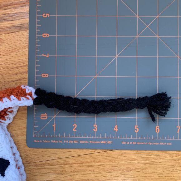 Baby Fox Crocheted Hat Handmade Infant Cap Costume Ears Crochet Craft Newborn - Picture 10 of 11